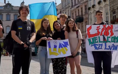 Liam made it to Lviv!