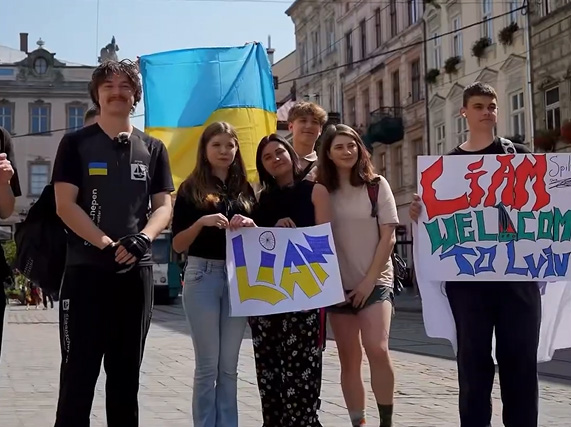 Liam made it to Lviv!